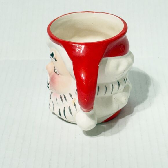 Vintage MCM Napco Winking Santa Mug/ Cup 1950s KDX244 Kitschy - Picture 2 of 10